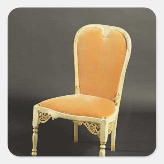 インディアン椅子， c.1820 スクエアシール (正面)