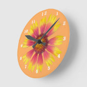 インディアン毛布アクリル時計 ラウンド壁時計 (傾斜)