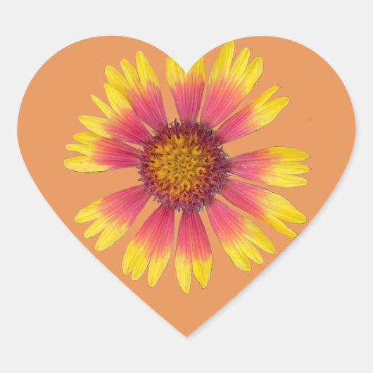 インディアン毛布シール ハートシール (正面)