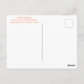 インディアン毛布フラワーポストカード ポストカード (裏面)