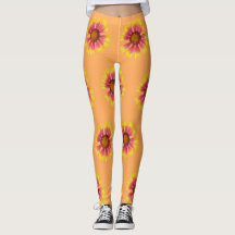 インディアン毛布フラワーレギンス