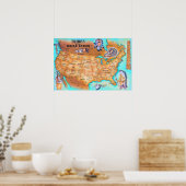 インディアン民族ポスター ポスター (キッチン)