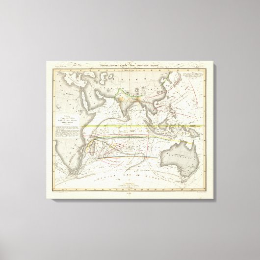 インディアン海図 キャンバスプリント (正面)