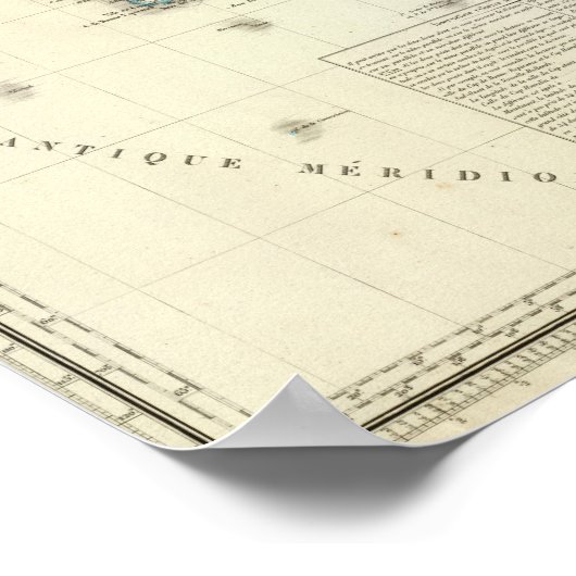 インディアン海地図 ポスター (角)