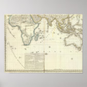 インディアン海地図 ポスター (正面)