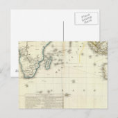 インディアン海地図 ポストカード (正面/裏面)