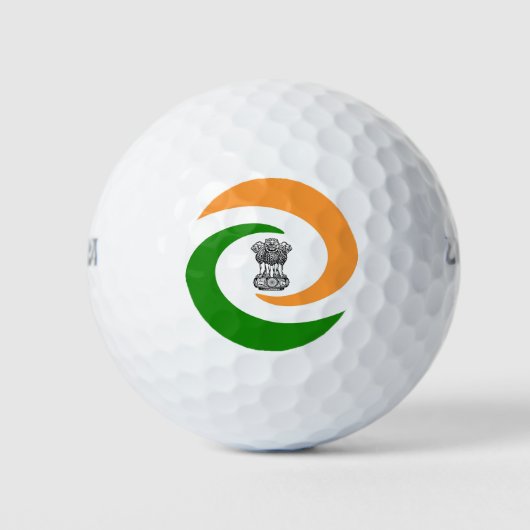 インディアン渦巻旗 ゴルフボール (正面)