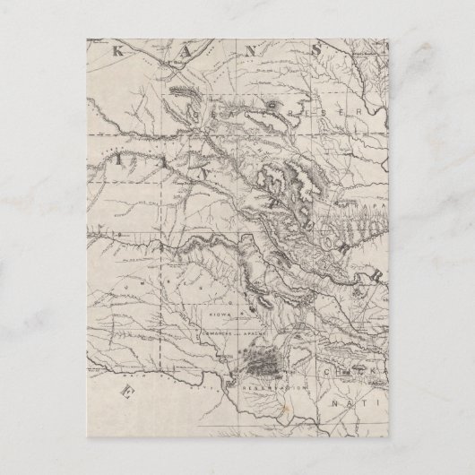 インディアン準州 ポストカード (正面)