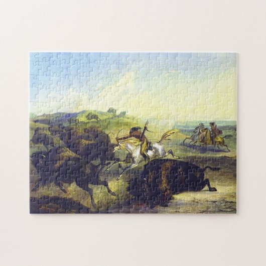 インディアン狩りザビソンカールボドマー1839 ジグソーパズル (横)