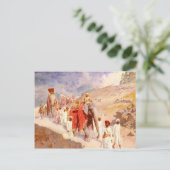 インディアン狩りパーティーバイエドウィンロードウィークス ポストカード (スタンド正面)