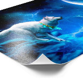 インディアン狼と満月 フォトプリント (角)