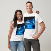 インディアン狼と満月 Tシャツ (ユニセックス)