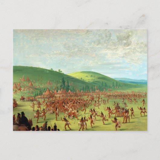 インディアン球技 ポストカード (正面)