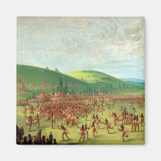 インディアン球技 マグネット (正面)