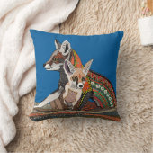 インディアン砂漠キツコバルト クッション (ブランケット)