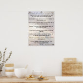 インディアン祈りの言葉-1 ポスター (キッチン)