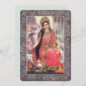 インディアン神/女神 – 招待状カード 招待状 (正面/裏面)