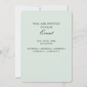 インディアン神/女神 – 招待状カード 招待状 (裏面)