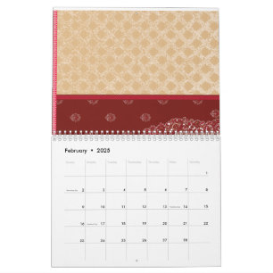 インディアン素晴らしの結婚ドレスにエクスキが飾られている カレンダー