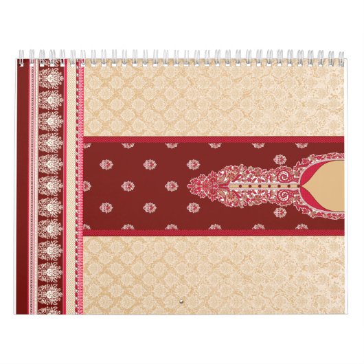 インディアン素晴らしの結婚ドレスにエクスキが飾られている カレンダー (カバー)