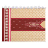 インディアン素晴らしの結婚ドレスにエクスキが飾られている カレンダー (カバー)