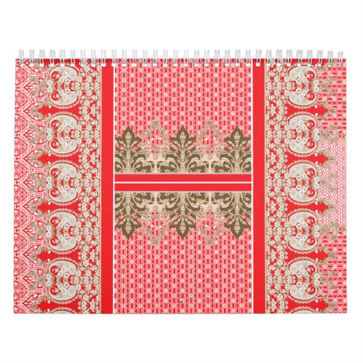 インディアン素晴らしの結婚ドレスにリックが飾られている カレンダー (カバー)