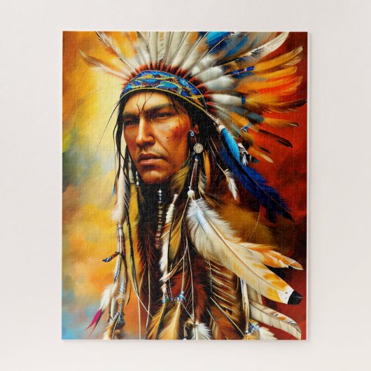 インディアン素晴らし戦士 ジグソーパズル (縦)