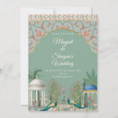 インディアン結婚のカード結婚式招待状 招待状 (正面)