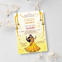 インディアン結婚のハルディ・ピティ新婦の漫画