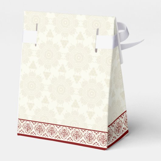 インディアン結婚のマロ伝統的ーン曼荼羅の模様 フェイバーボックス (裏面サイド)