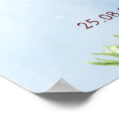 インディアン結婚の傘つき歓迎看板カップル ポスター (角)