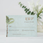 インディアン結婚の応答カード 出欠カード (スタンド正面)