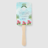 インディアン結婚の旅程ハンドファン、サンキューカード ハンドファン (裏面)