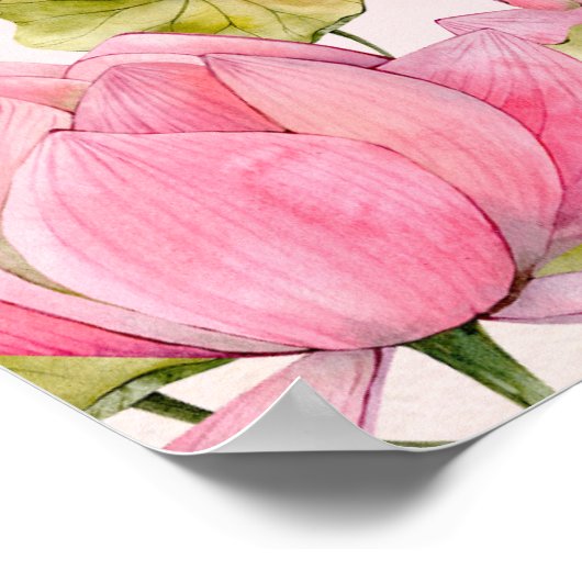 インディアン結婚の歓迎サインロータスブライダルカップル ポスター (角)