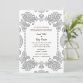 インディアン結婚の複雑なデザイン 招待状 (スタンド正面)