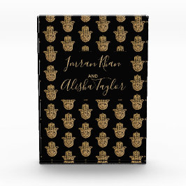 インディアン結婚の金ゴールドハムザヘンナウェルカム フォトブロック