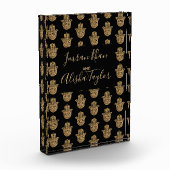 インディアン結婚の金ゴールドハムザヘンナウェルカム フォトブロック (左)