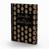 インディアン結婚の金ゴールドハムザヘンナウェルカム フォトブロック (右)