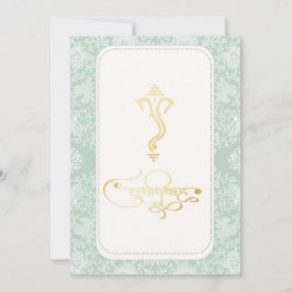 インディアン結婚のGaneshaへの招待 招待状