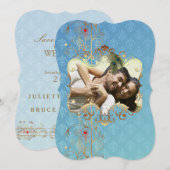 インディアン結婚のII - SaveTheDate Card セーブザデート (正面/裏面)