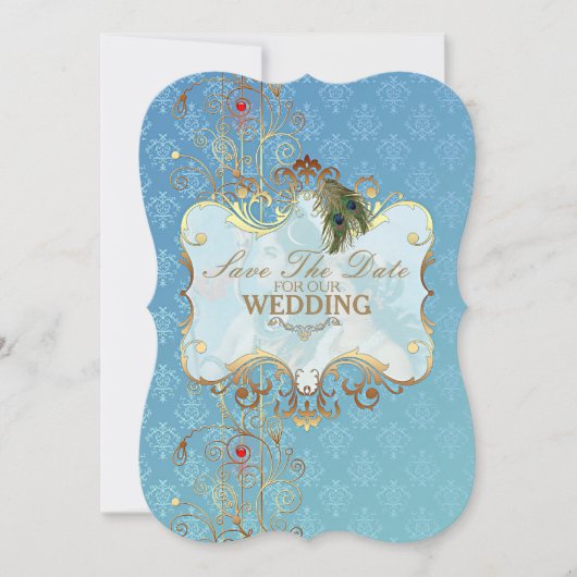 インディアン結婚のII - SaveTheDate Card セーブザデート (正面)