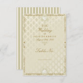 インディアン結婚のIII – テーブル番号カード 招待状 (正面/裏面)