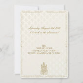 インディアン結婚のIII -ブライダルシャワーカード 招待状 (裏面)