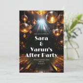 インディアン結婚アフターパーティー招待状デジ結婚タル 招待状 (スタンド正面)