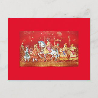インディアン結婚カード ポストカード