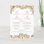 インディアン結婚ガイド&ヒンズー結婚式 プログラム (裏面)