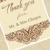 インディアン結婚サンキューカード曼荼羅 招待状