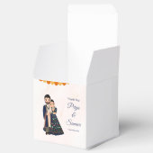 インディアン結婚ズカップル招待状ゾウ フェイバーボックス (オープン)