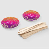 インディアン結婚ズピンクパープルオレンジ ハンドファン (組立なし)