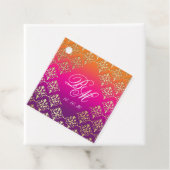 インディアン結婚ズピンクパープルオレンジ フェイバータグ (インサイチュ)